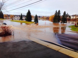 Flooding in Moncton in Main Street
