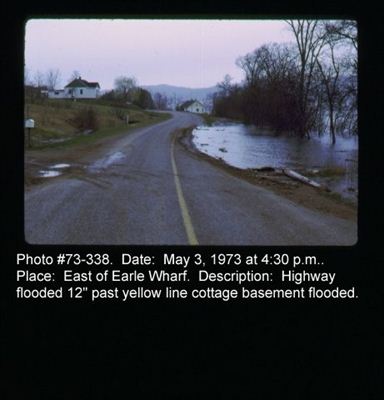 Water level 12" past yellow line