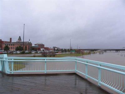 Taken from the walking overpass, looking upstream