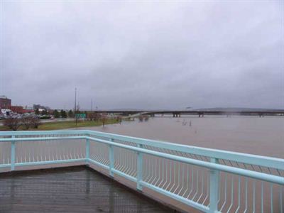 Taken from the walking overpass, looking upstream