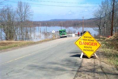 Road flooded