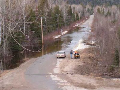 Road flooded