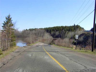 Road flooded