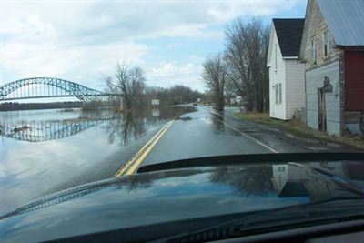 Road flooded