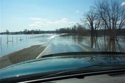 Road flooded