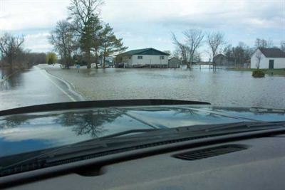 Road flooded