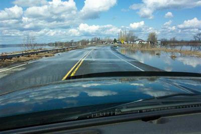 Road flooded