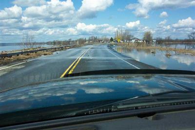 Road flooded