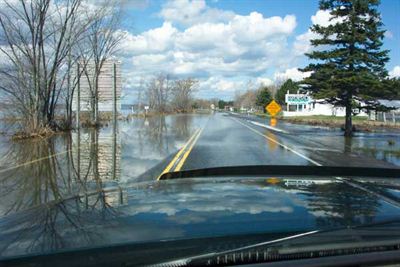 Road flooded