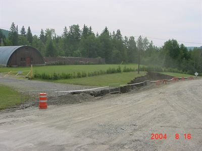 Road highly eroded