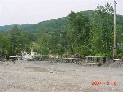 Road highly eroded