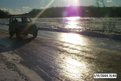 Riley Brook Ice Jam, Jan 19th 2006