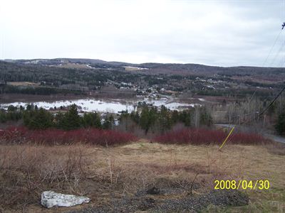 Layout view of barricade and water from Iroquois