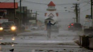 Shediac: A pedestrain walking.