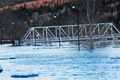 Ice jam in the St. John River, Perth Andover