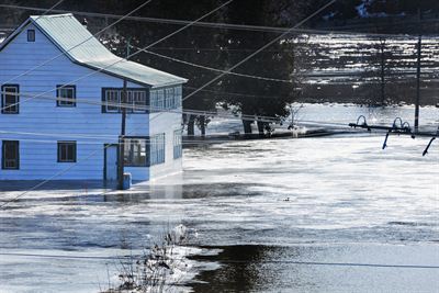 Flooding impacting homes in Perth Andover