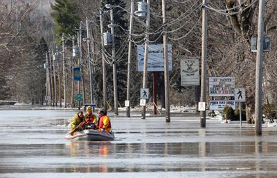 Perth-Andover Fire department patrol East River