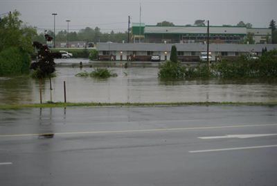 Flooding in Winsome Inn, St. Stephen.