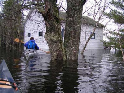 Chalet inondé