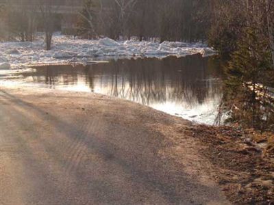 Chemin inondé