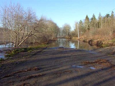 Chemin inondé