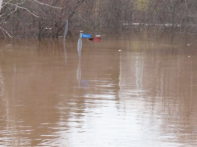 Inondation de la rue Chase, Marysville